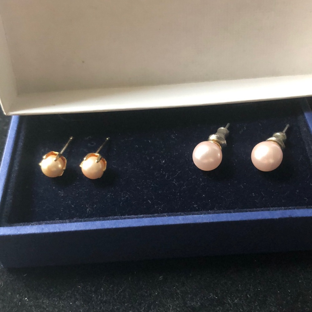 Pink Pearl Earrings